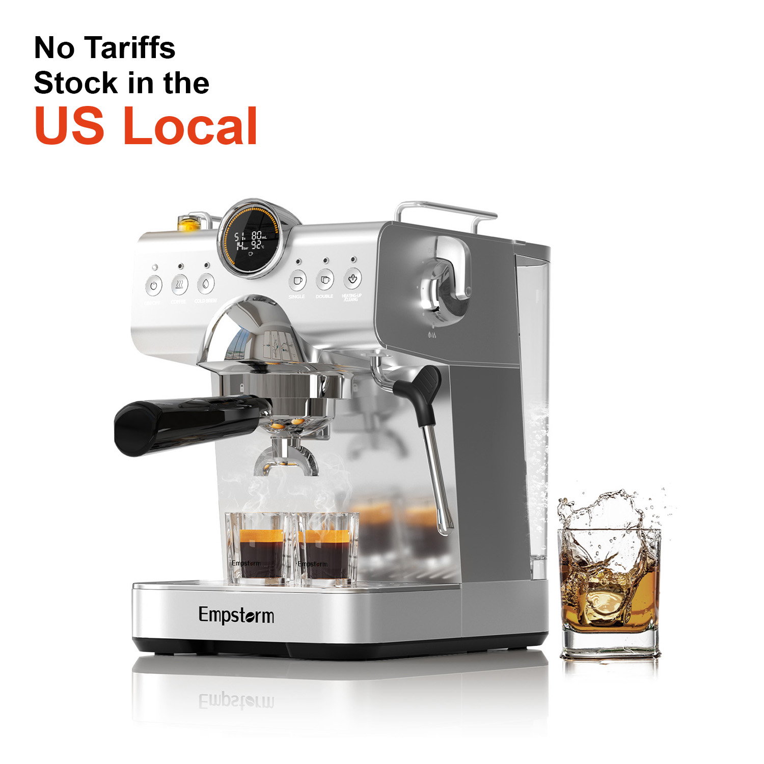 Espresso Machine Semi Auto - ماكينة قهوة اسبريسو شبه أوتوماتيكية بسيطة
