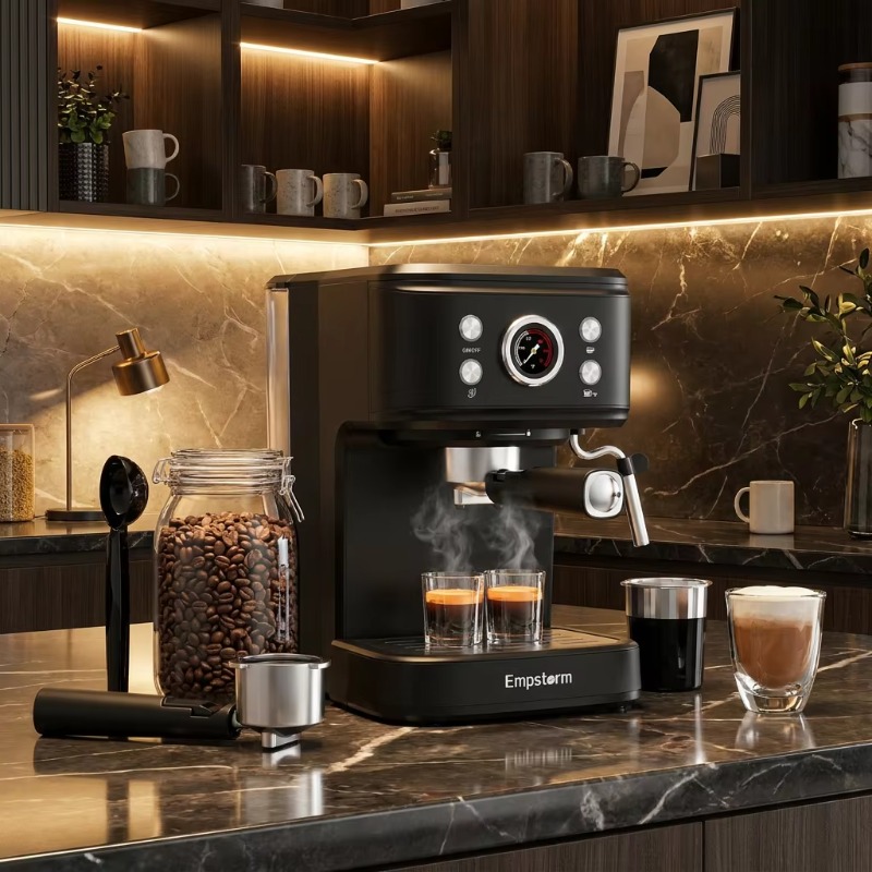 Espresso Machine Semi Auto - ماكينة قهوة إسبريسو شبه أوتوماتيكية مع