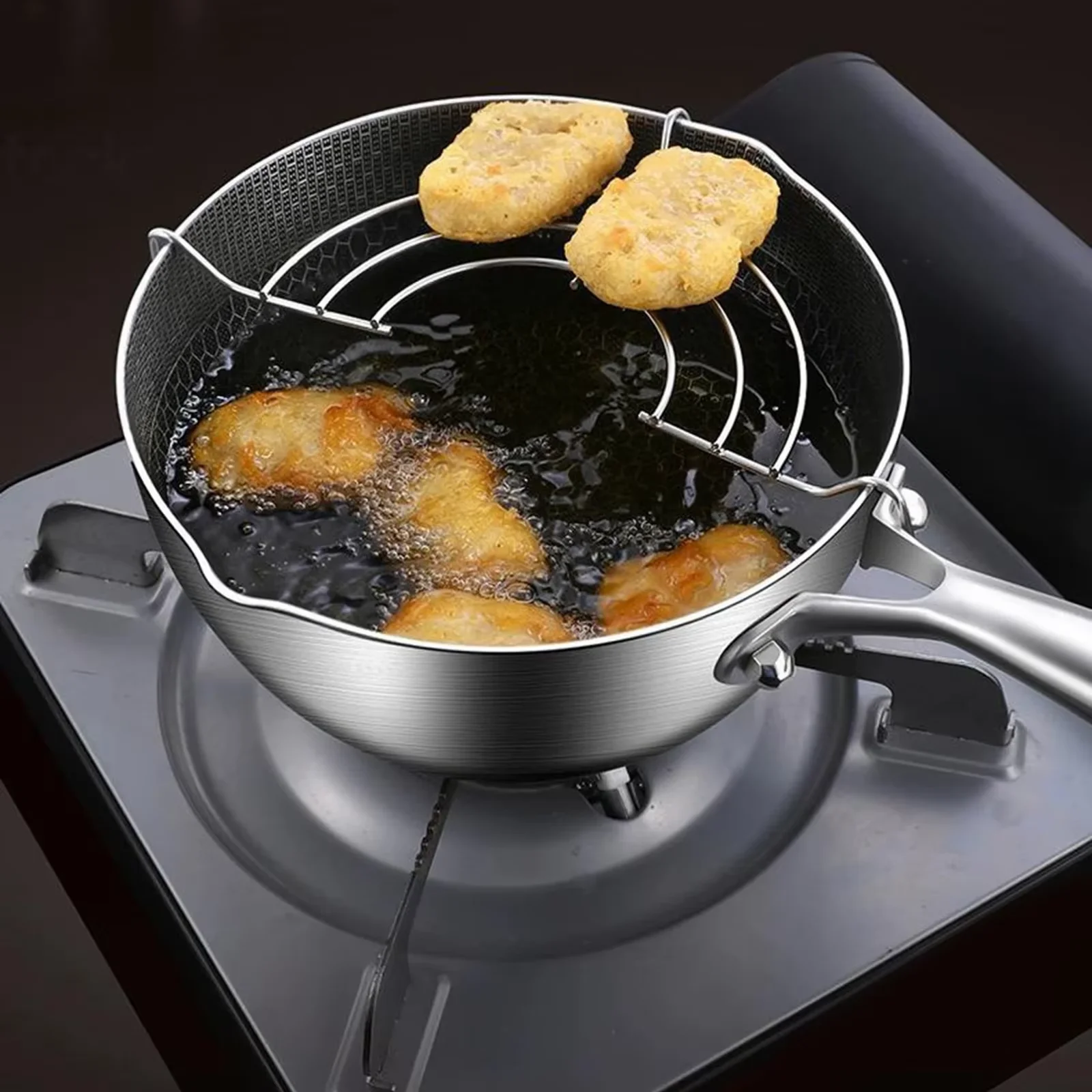 وعاء المقلاة العميقة تجهيزات ا - مراجعة Deep Fryer Stainless وسعره