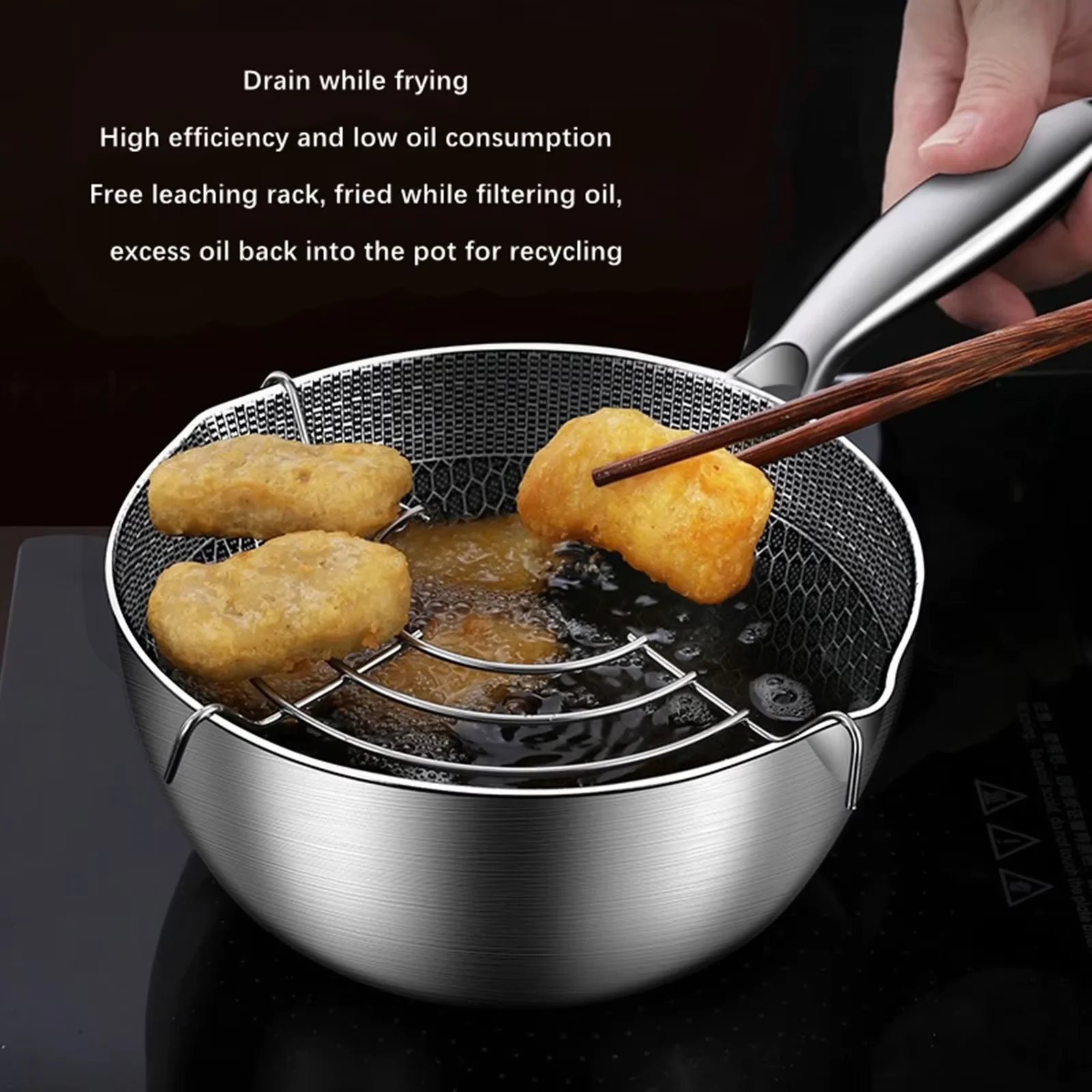 وعاء المقلاة العميقة تجهيزات ا - مراجعة Deep Fryer Stainless وسعره