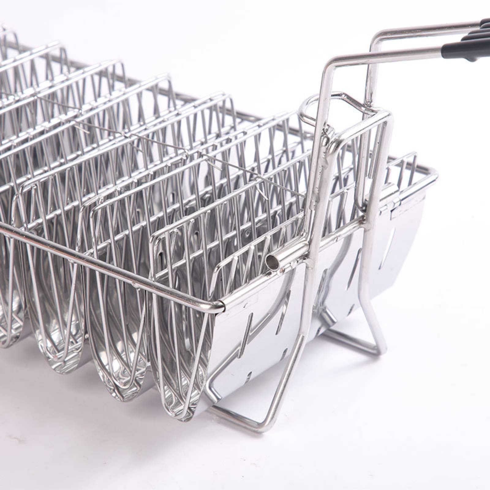 رف تاكو بـ 8 فتحات، سلة قلي ال - مراجعة Deep Fryer Stainless وسعره