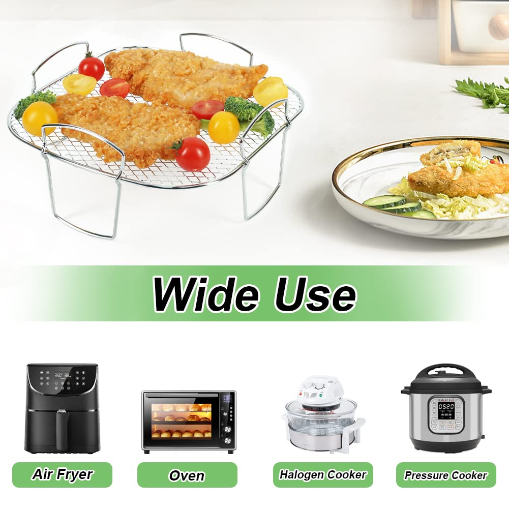 رف خبز مقلاة هوائية معدنية مرب - مراجعة Deep Fryer Stainless وسعره