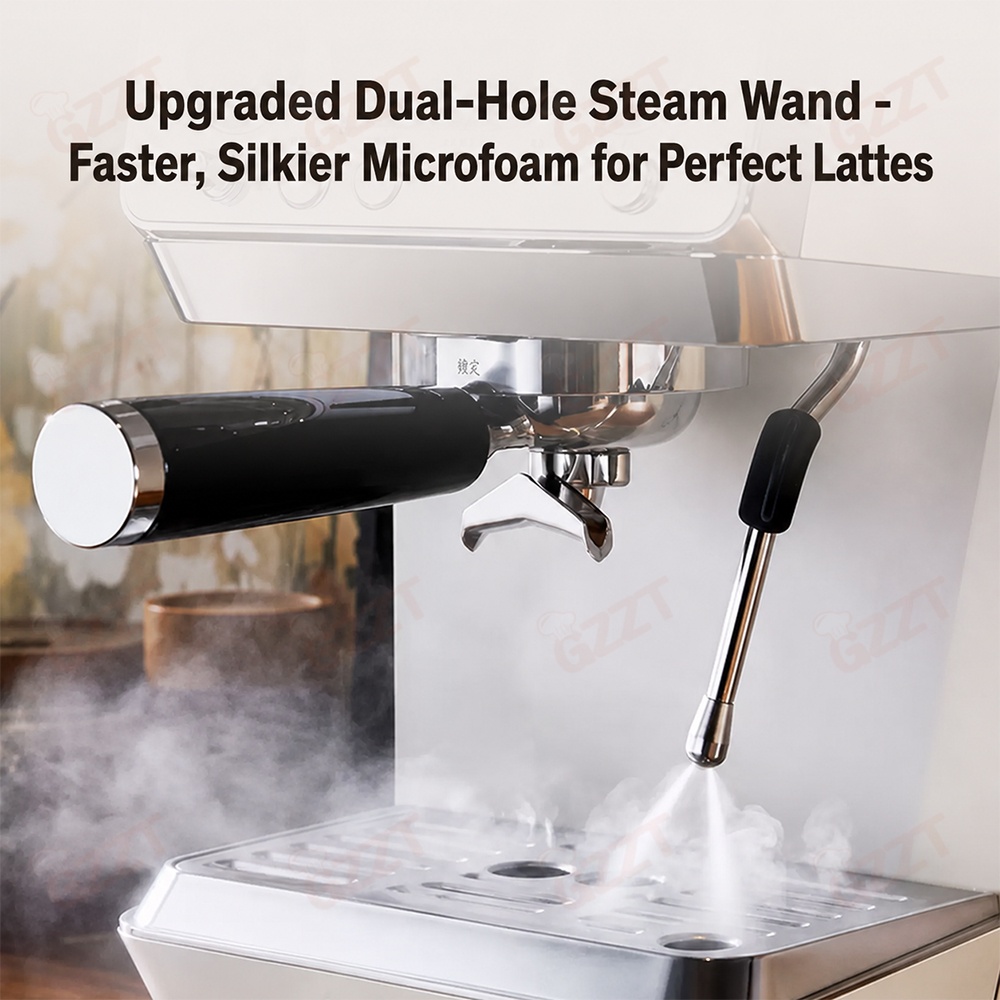 ماكينة قهوة إسبريسو شبه أوتوما - مراجعة Espresso Machine Semi Auto وسعره
