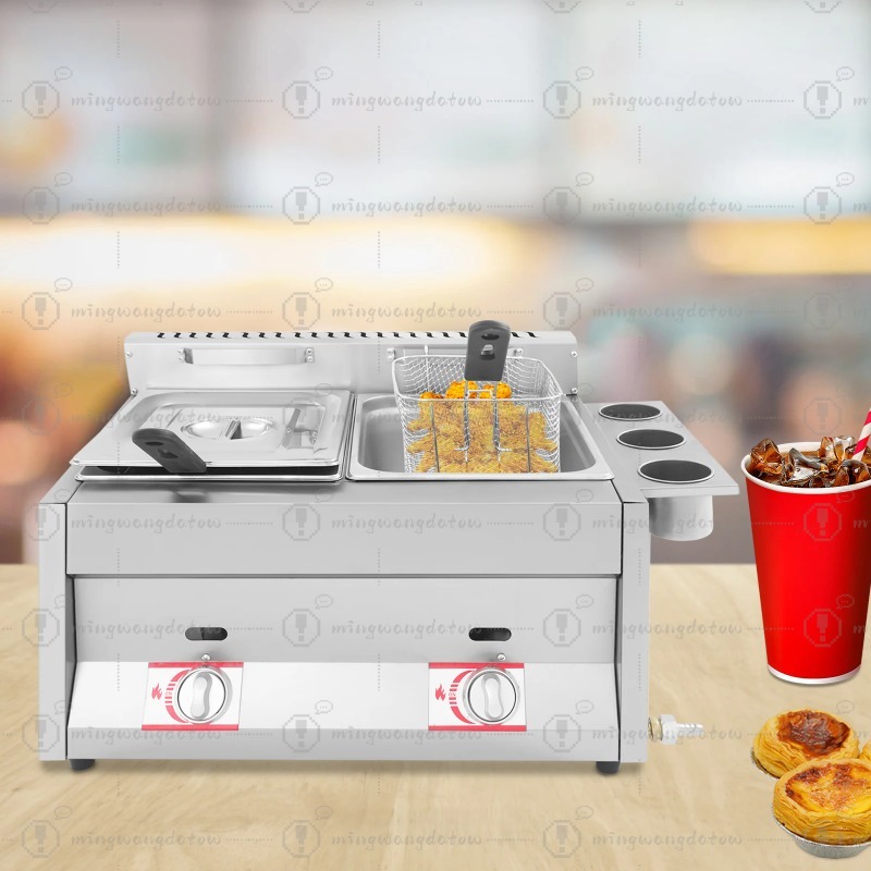 مقلاة غاز تجارية جديدة سعة 12  - مراجعة Deep Fryer Stainless وسعره
