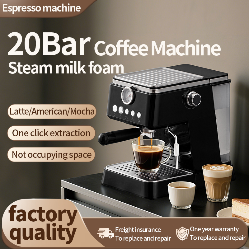 ماكينة اسبريسو عالية الضغط ممي - مراجعة Espresso Machine Semi Auto وسعره