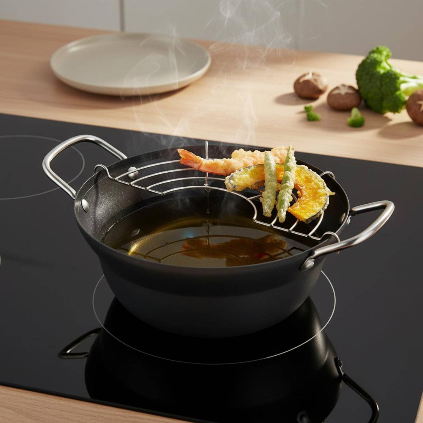 مقلاة يابانية مقرمشة للقلي بمق - مراجعة Deep Fryer Stainless وسعره