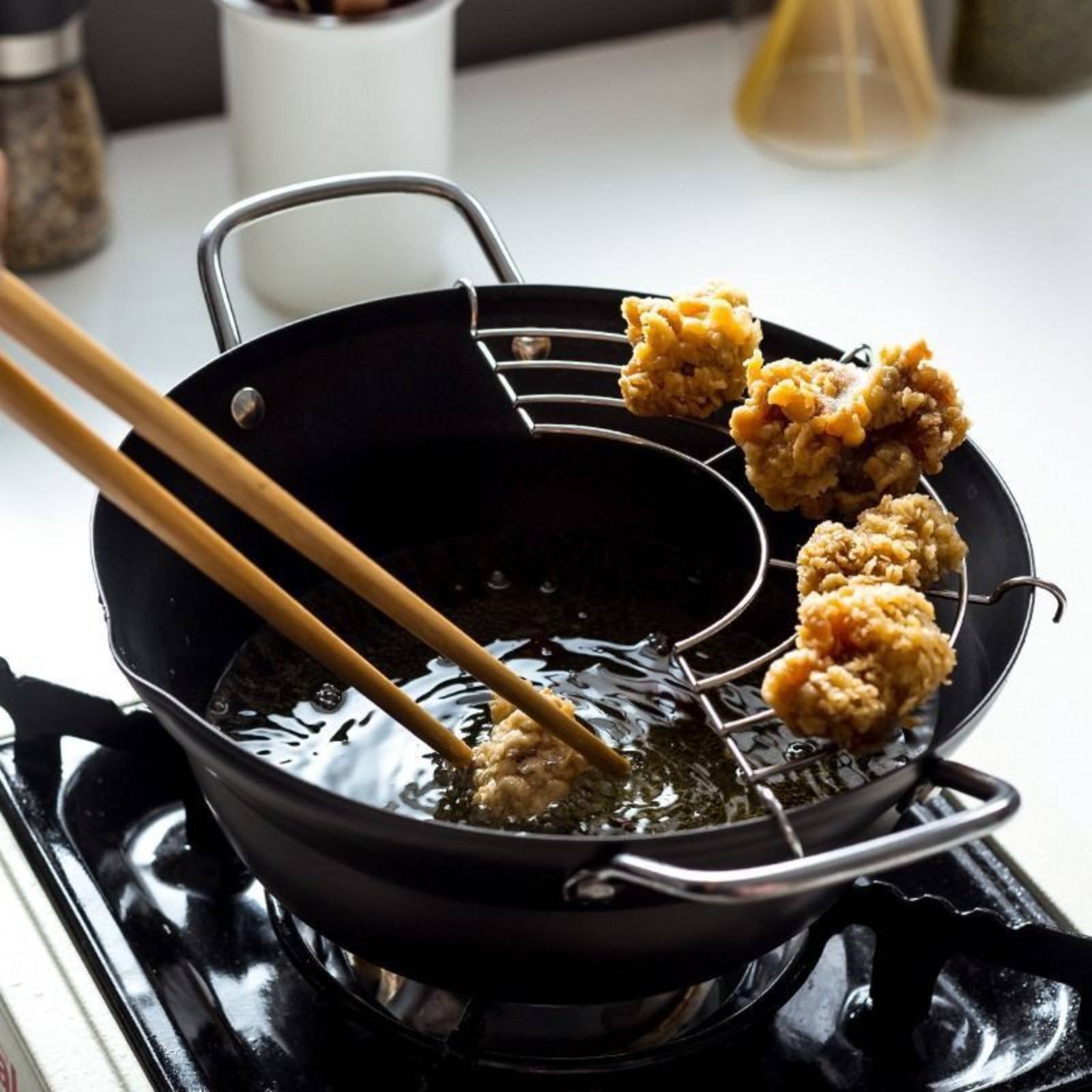 مقلاة يابانية مقرمشة للقلي بمق - مراجعة Deep Fryer Stainless وسعره