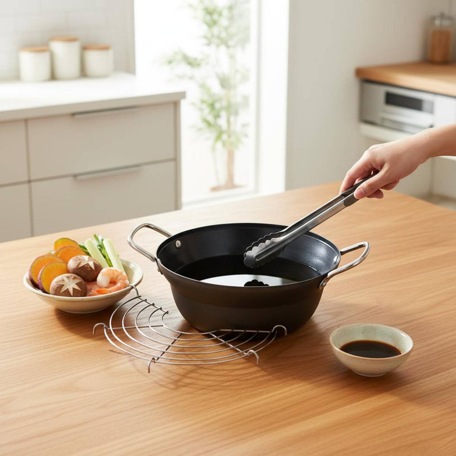 مقلاة يابانية مقرمشة للقلي بمق - مراجعة Deep Fryer Stainless وسعره