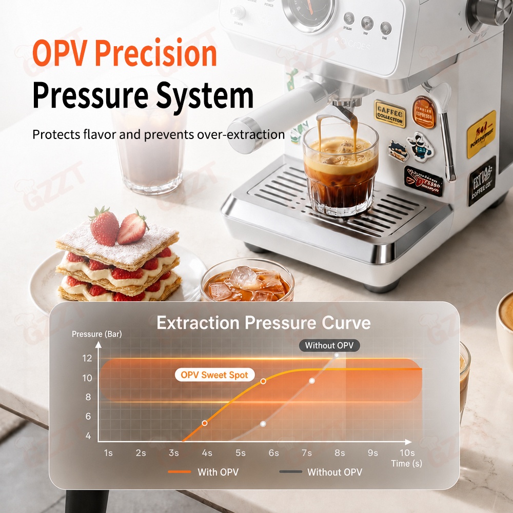 ماكينة قهوة إسبريسو شبه أوتوما - مراجعة Espresso Machine Semi Auto وسعره