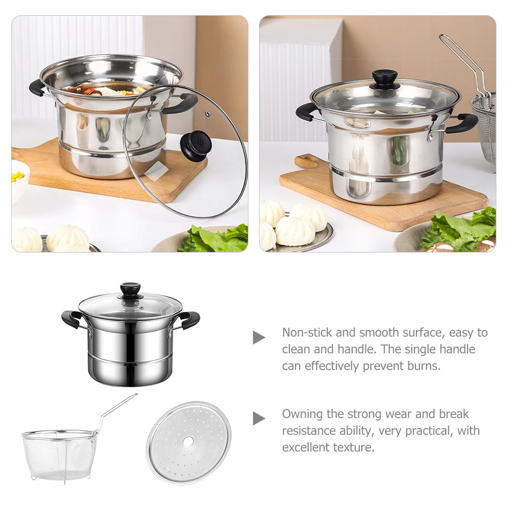 طقم قدر قلي عميق متعدد الوظائف - مراجعة Deep Fryer Stainless وسعره