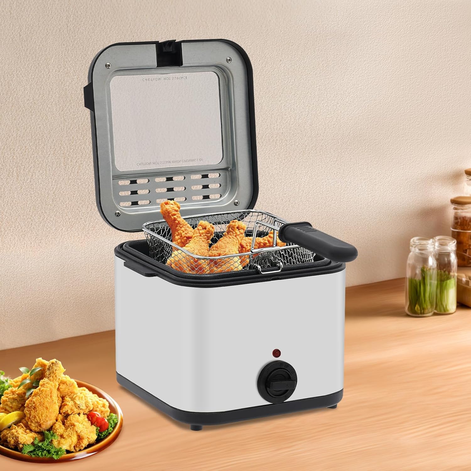 مقلاة كهربائية للطاولة، سعة 2. - مراجعة Deep Fryer Stainless وسعره