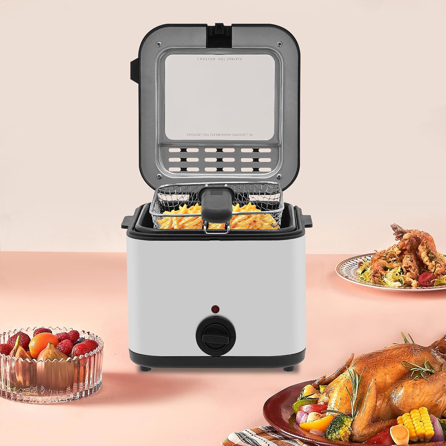 مقلاة كهربائية للطاولة، سعة 2. - مراجعة Deep Fryer Stainless وسعره