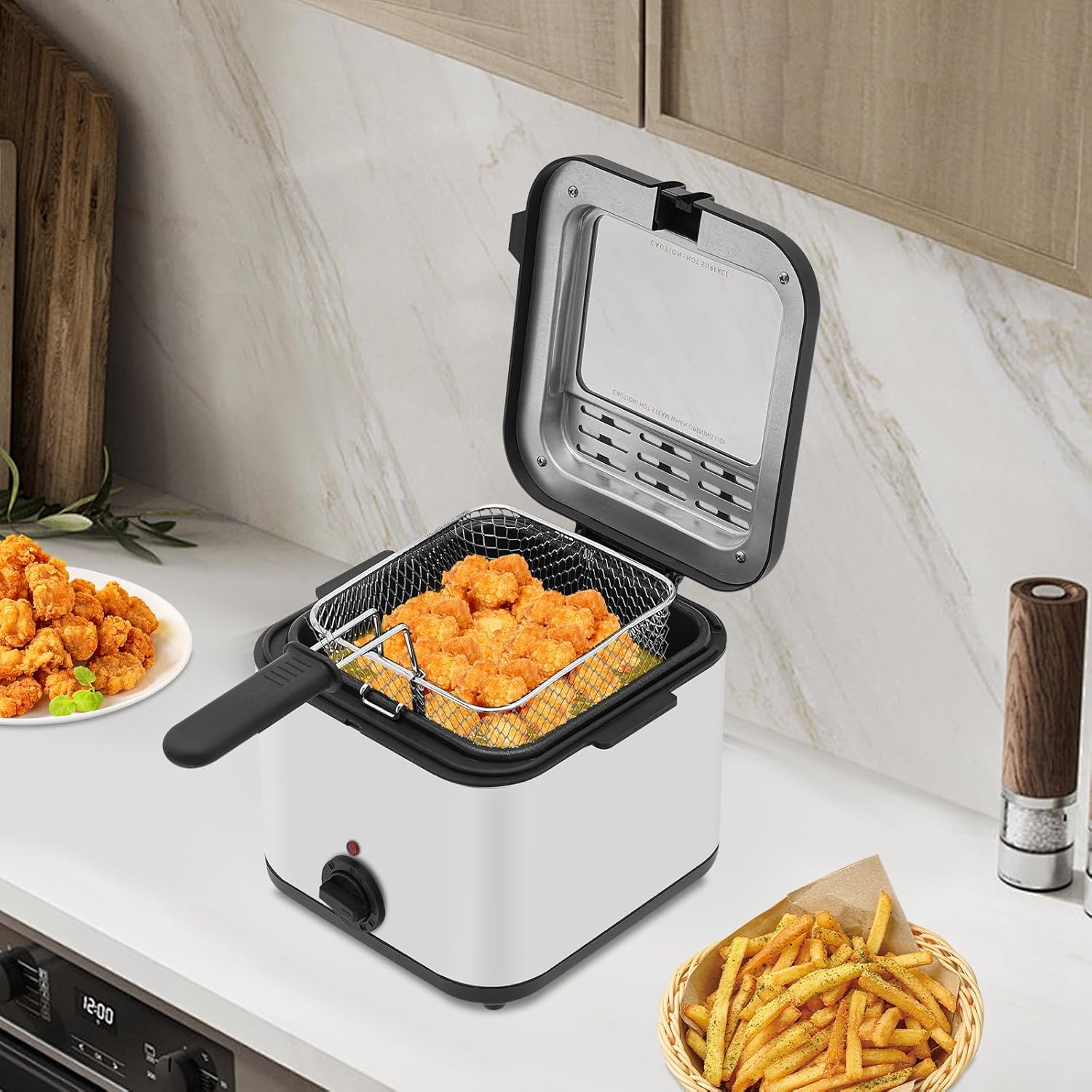 مقلاة كهربائية للطاولة، سعة 2. - مراجعة Deep Fryer Stainless وسعره