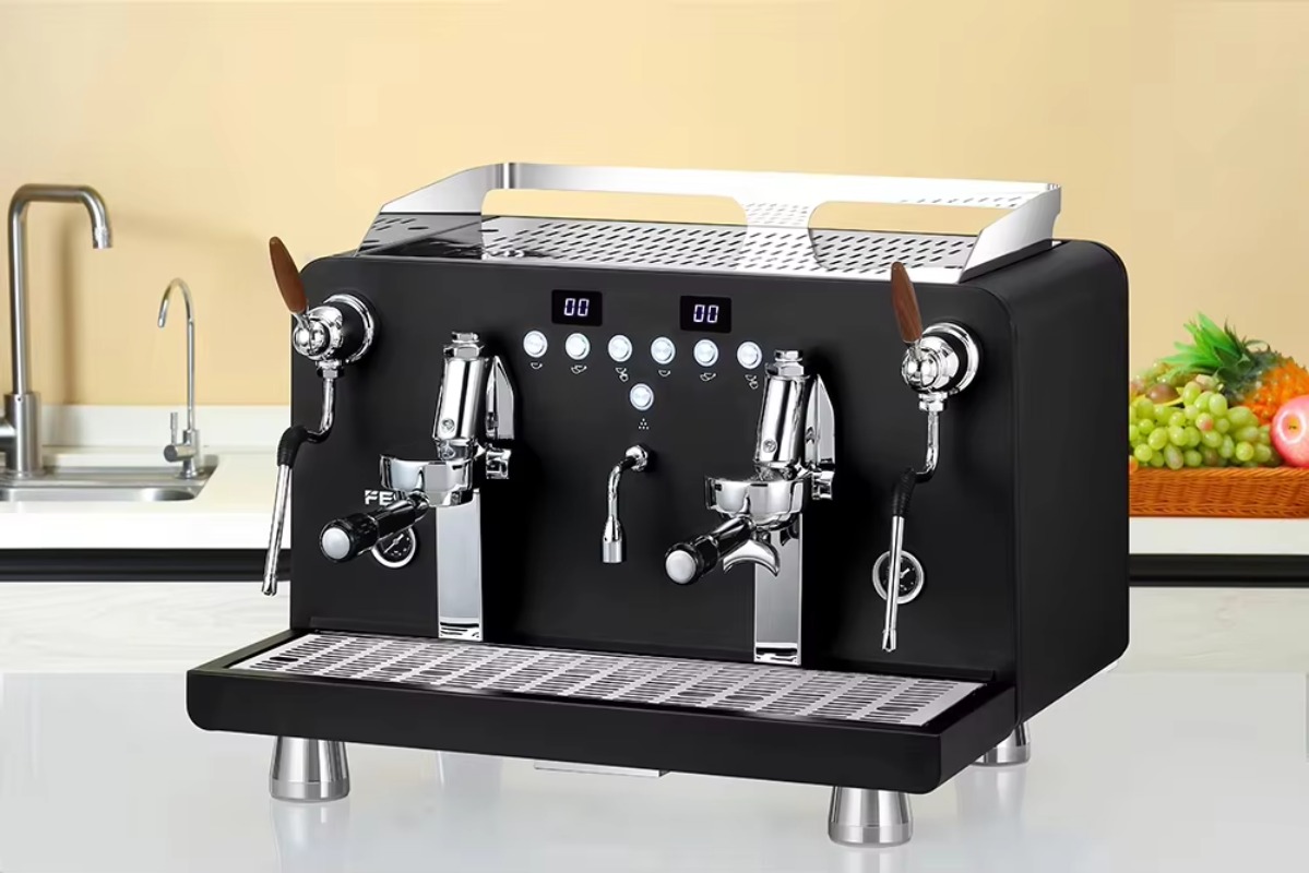 ماكينة إسبريسو تجارية شبه أوتو - مراجعة Espresso Machine Semi Auto وسعره