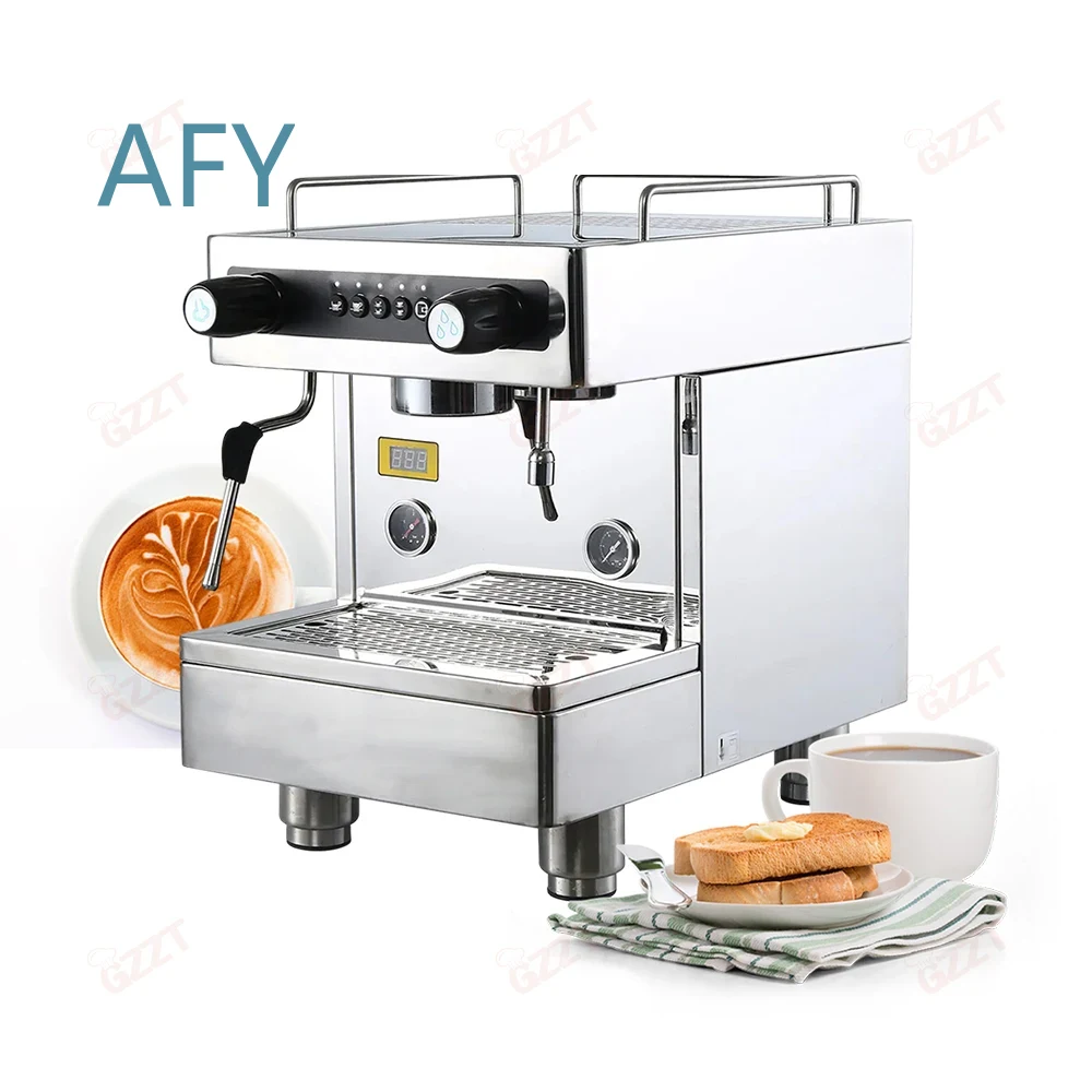 ماكينة قهوة تجارية بسعة 6 لتر  - مراجعة Espresso Machine Semi Auto وسعره