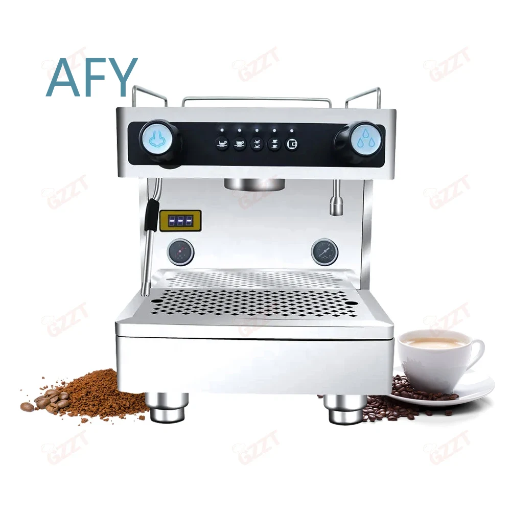 ماكينة قهوة تجارية بسعة 6 لتر  - مراجعة Espresso Machine Semi Auto وسعره