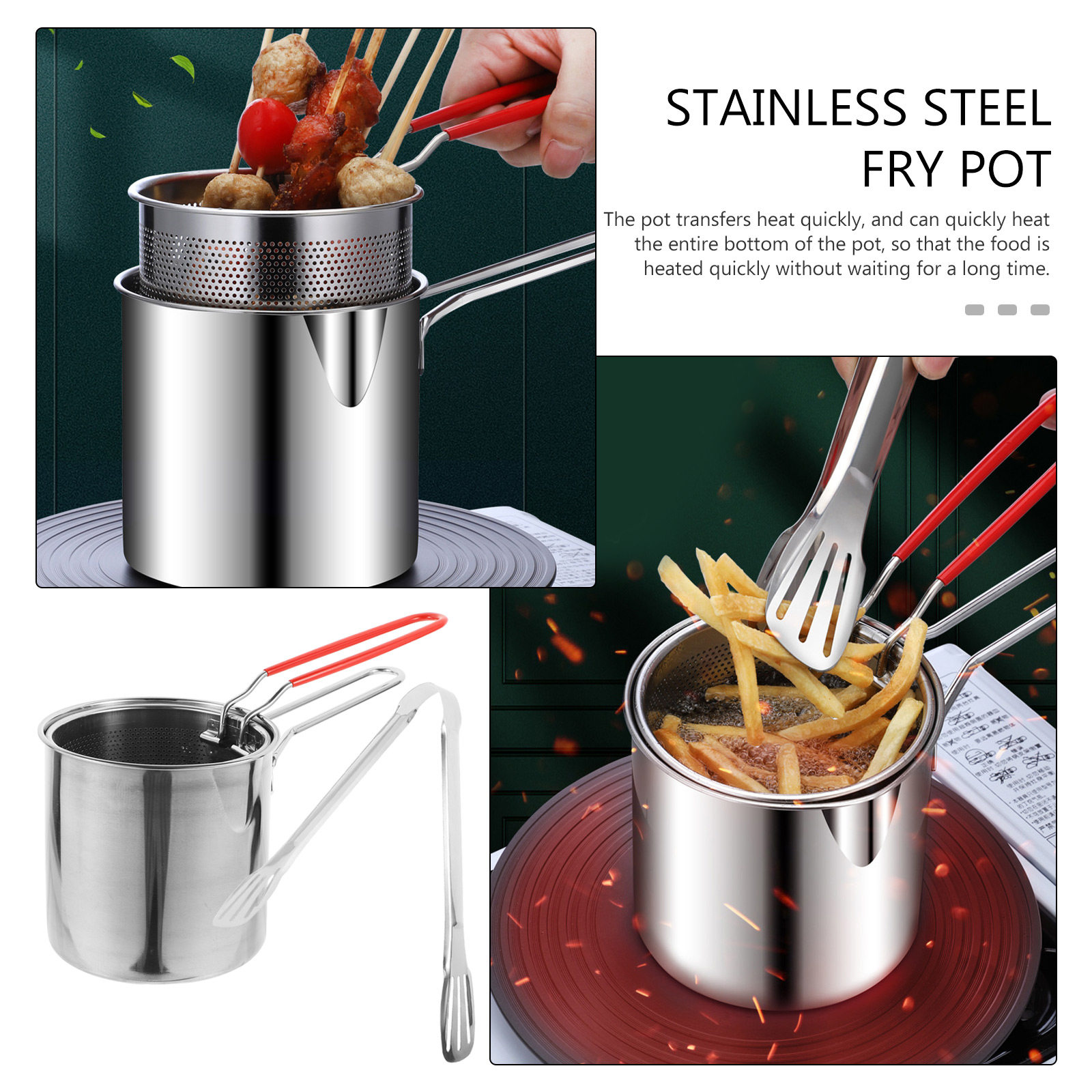 طقم قدر قلي عميق متعدد الوظائف - مراجعة Deep Fryer Stainless وسعره